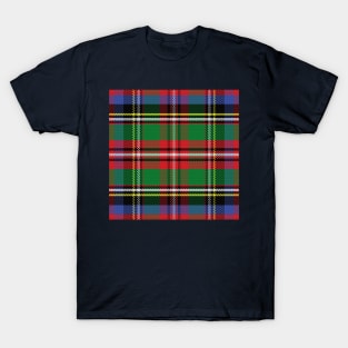 Scottish tartan, red and green, blue and yellow T-Shirt